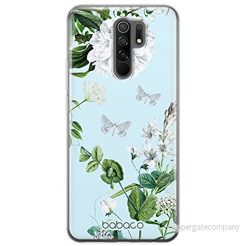 ERT GROUP mobiltelefonfodral för Xiaomi REDMI 9 originalt och officiellt licensierat Babaco mönster Flowers 030 optimalt anpassad till formen på mobiltelefonen, fodral tillverkad av TPU plast 5905131276162