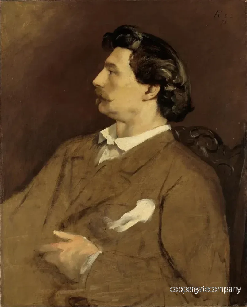 Målning Självporträtt - Anselm Feuerbach | Konsttryck - Bild 2