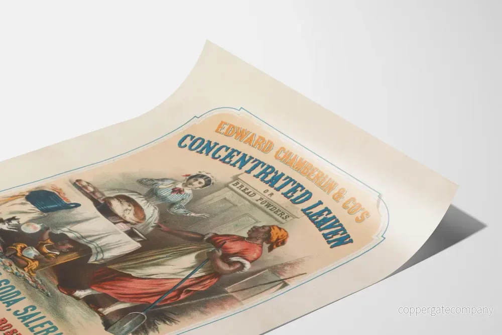 Vintageposter Edward Chamberlin Koncentrerad jäsning - Kökets väggdekoration - Bild 3