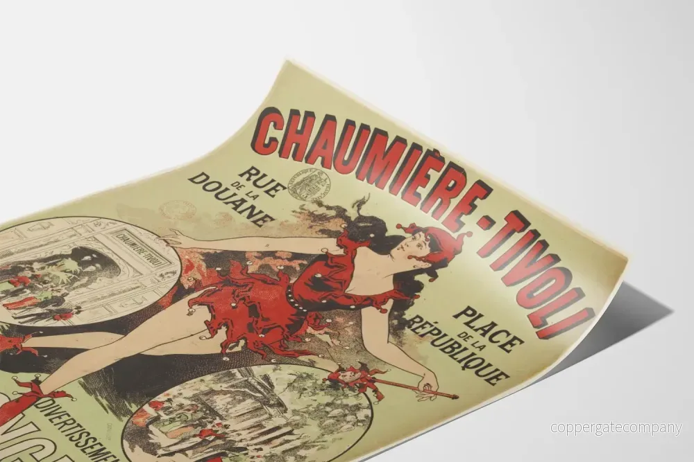 Vintageposter Bal och Konsert Chaumière-Tivoli väggdekoration - Bild 3
