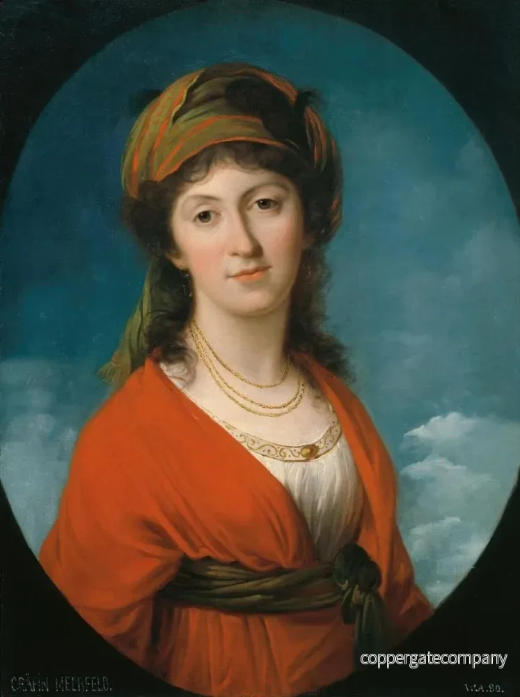 Målning Marie-Thérèse grevinna Meerfeld, född grevinna Dietrichstein - Angelica Kauffman | Konsttryck - Bild 2