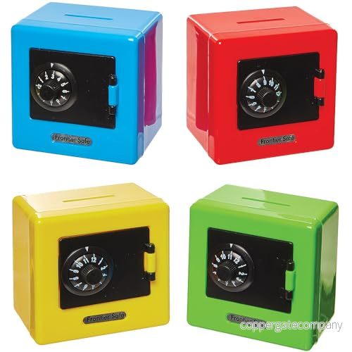 Baker Ross FN141 Mini kombinationsskåp 4 pack, söta saker att fylla kalasväskor med, små leksaker för barn, myntbank 5063067010820