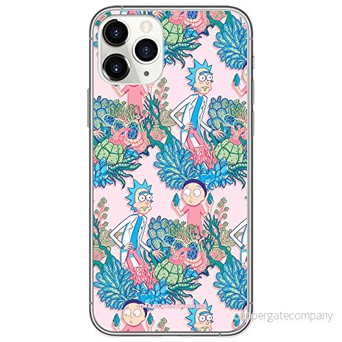 ERT GROUP mobiltelefonfodral för Iphone 11 PRO MAX originalt och officiellt licensierat Rick and Morty mönster & 021, fodral tillverkad av TPU plast 5905511141714