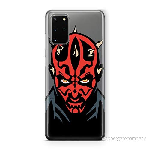 ERT GROUP mobiltelefonfodral för Samsung S20 PLUS / S11 originalt och officiellt licensierat Star Wars mönster Darth Maul 004 Vit anpassad till formen på mobiltelefonen, gedeeltelijk transparant 5903537527642
