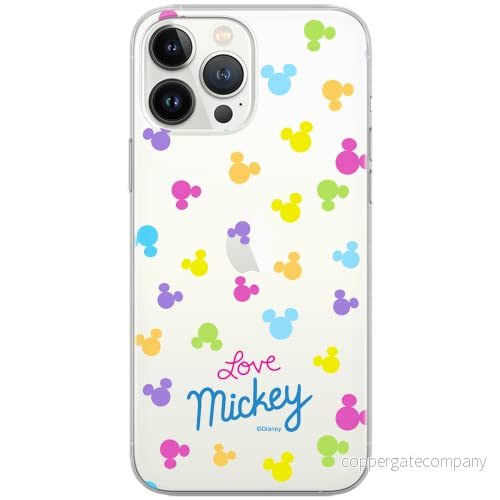 ERT GROUP mobiltelefonfodral för Apple Iphone 6/6S originalt och officiellt licensierat Disney mönster Mickey 017 Vit optimalt anpassad till formen på mobiltelefonen, gedeeltelijk transparant 5902980564471