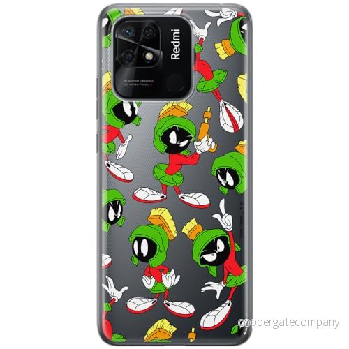 ERT GROUP mobiltelefonfodral för Xiaomi REDMI 10C originalt och officiellt licensierat Looney Tunes mönster Marvin 004 optimalt anpassad till formen på mobiltelefonen, gedeeltelijk transparant 5905511637224