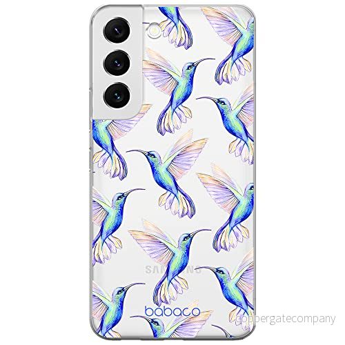 ERT GROUP mobiltelefonfodral för Samsung S22 originalt och officiellt licensierat Babaco mönster Hummingbird 002 optimalt anpassad till formen på mobiltelefonen, gedeeltelijk transparant 5904805303678