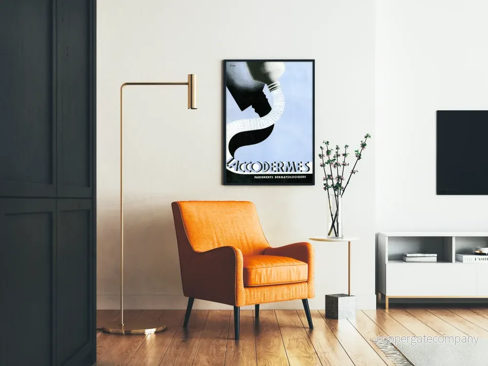 Vintageposter Laccodermes - Reklamväggdekoration för dermatologisk marknadsföring - Bild 2