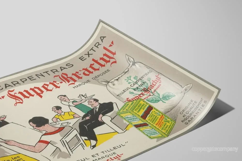 Vintageposter för väggdekoration Super-Bractyl Tilleul Carpentras - Bild 2
