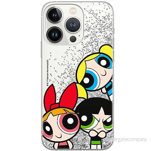 ERT GROUP mobiltelefonfodral för Apple Iphone 13 PRO originalt och officiellt licensierat The Powerpuff Girls mönster 015, med glitter overflow effekt 5905511964337