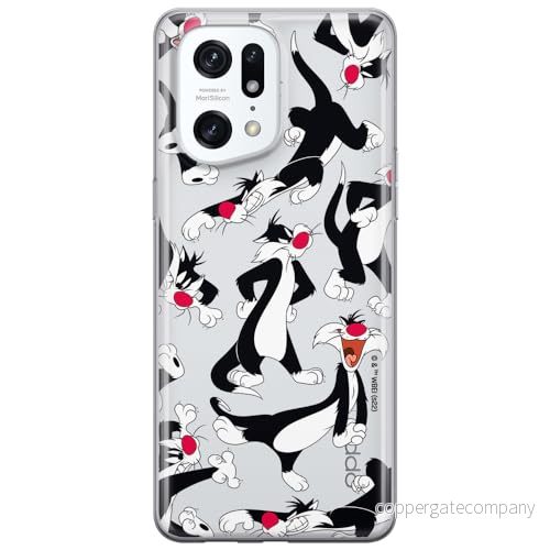 ERT GROUP mobiltelefonfodral för Oppo FIND X5 PRO originalt och officiellt licensierat Looney Tunes mönster Sylvester 006 optimalt anpassad till formen på mobiltelefonen, gedeeltelijk transparant 5905511653378
