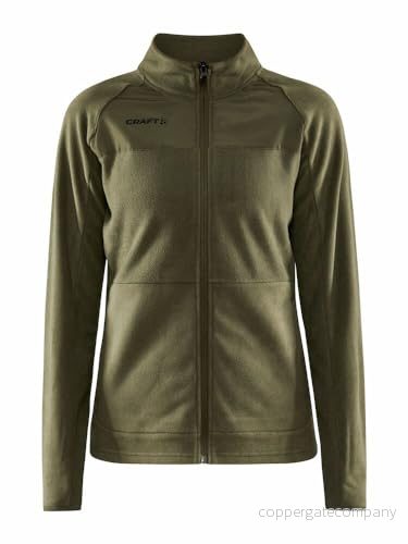 Craft ADV EXPLORE fleece MIDLAYER Fleecejacka dam XS Rift borstad med tumhål fickor dragkedja snabbtorkande jacka utomhus fleecejackor för 7318573577403