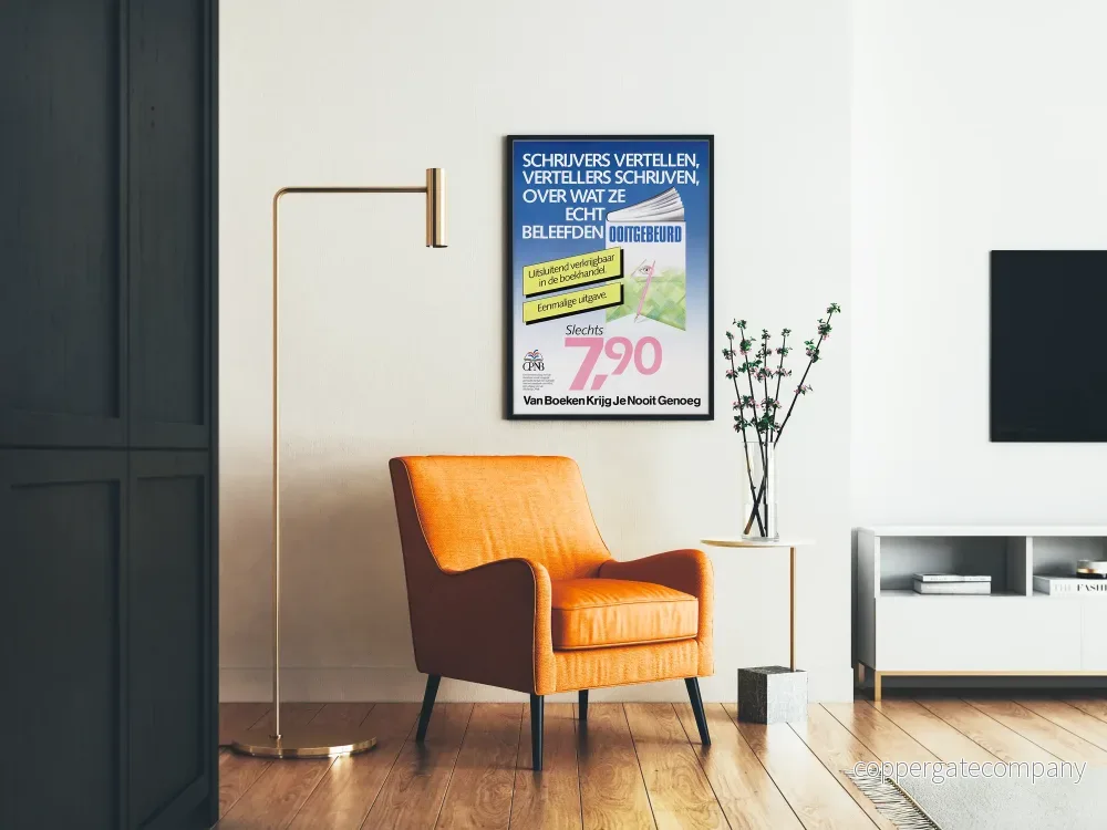 Vintage reklamposter med litterär motiv på nederländska - Bild 2
