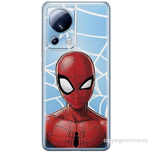 ERT GROUP mobiltelefonfodral för Xiaomi 13 LITE/CIVI 2 originalt och officiellt licensierat Marvel mönster Spider Man 012 optimalt anpassad till formen på mobiltelefonen, gedeeltelijk transparant 5905511932336