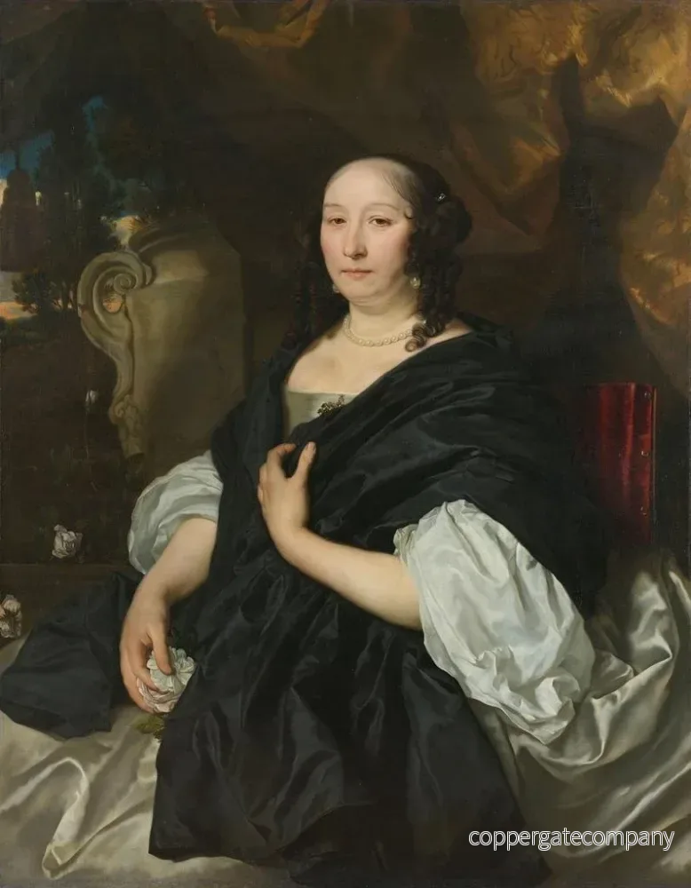 Målning av Catharina van der Voort - Abraham Lambertsz van den Tempel | Konsttryck - Bild 2