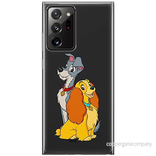 ERT GROUP mobiltelefonfodral för Samsung GALAXY NOTE 20 ULTRA originalt och officiellt licensierat Disney mönster Lady and the Tramp 003, gedeeltelijk transparant 5905131150394