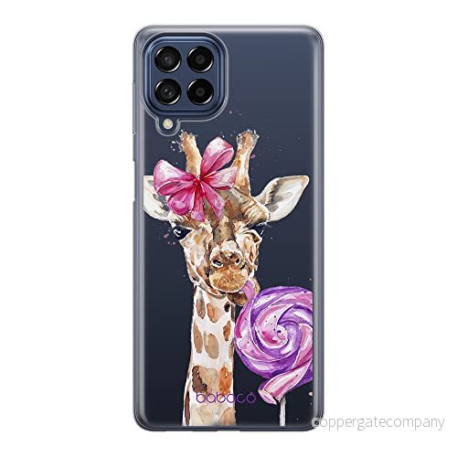 ERT GROUP mobiltelefonfodral för Samsung M33 5G originalt och officiellt licensierat Babaco mönster Giraffe 001 optimalt anpassad till formen på mobiltelefonen, gedeeltelijk transparant 5905511341916
