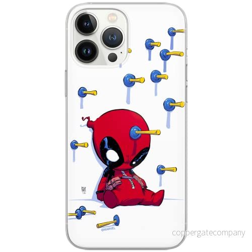 ERT GROUP mobiltelefonfodral för Huawei P30 Lite originalt och officiellt licensierat Marvel mönster Deadpool 005 Vit optimalt anpassad till formen på mobiltelefonen, fodral tillverkad av TPU plast 5902980864779