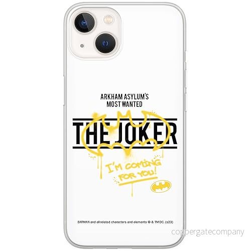 ERT GROUP mobiltelefonfodral för Iphone 13 MINI originalt och officiellt licensierat DC mönster Batman & Joker 006 optimalt anpassad till formen på mobiltelefonen, fodral tillverkad av TPU plast 5905795060350