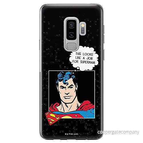 ERT GROUP mobiltelefonfodral för Samsung S9 PLUS originalt och officiellt licensierat DC mönster Superman 037 optimalt anpassad till formen på mobiltelefonen, fodral tillverkad av TPU plast 5905131571434