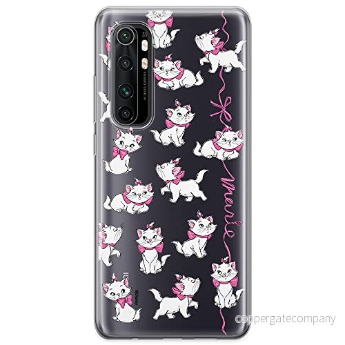 ERT GROUP mobiltelefonfodral för Xiaomi MI NOTE 10 Lite originalt och officiellt licensierat Disney mönster Marie 008 optimalt anpassad till formen på mobiltelefonen, gedeeltelijk transparant 5905131786760