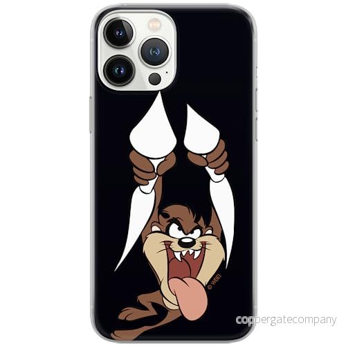 ERT GROUP mobiltelefonfodral för Iphone 13 PRO MAX originalt och officiellt licensierat Looney Tunes mönster Tasmanian Devil 002 Vit optimalt anpassad, fodral tillverkad av TPU plast 5903932874402