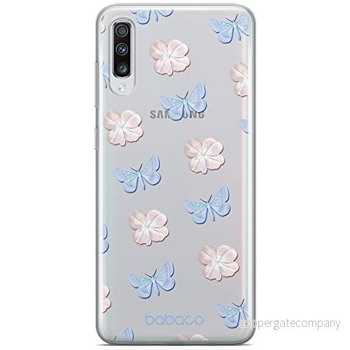 ERT GROUP mobiltelefonfodral för Samsung A70 originalt och officiellt licensierat Babaco mönster Flowers 043 optimalt anpassad till formen på mobiltelefonen, gedeeltelijk transparant 5905131318732