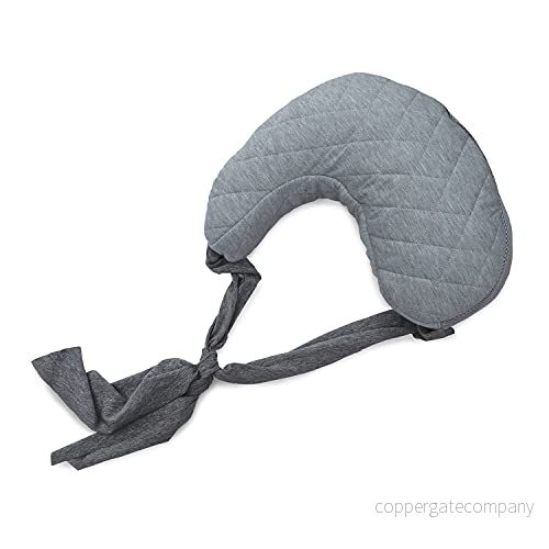 Chicco Boppy Anywhere Amningskudde för spädbarn från 0 månader framåt, Anatomisk form, Babykudde och Nest amning eller med flaska, Grå 8058664144242