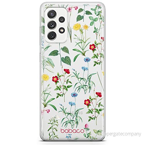 ERT GROUP mobiltelefonfodral för Samsung A73 5G originalt och officiellt licensierat Babaco mönster Flowers 042 optimalt anpassad till formen på mobiltelefonen, gedeeltelijk transparant 5905131318411