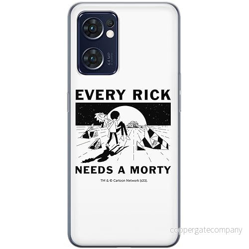 ERT GROUP mobiltelefonfodral för Oppo RENO 7 5G originalt och officiellt licensierat Rick and Morty mönster & 045 anpassad till formen på mobiltelefonen, fodral tillverkad av TPU plast 5905795049713