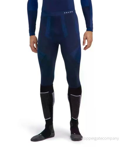 FALKE herr Baselayer byxor varm 3/4 M TI funktionsmaterial snabbtorkande 1 styck, blå (Space Blue 6116) ny miljövänlig, XL 4067112402128