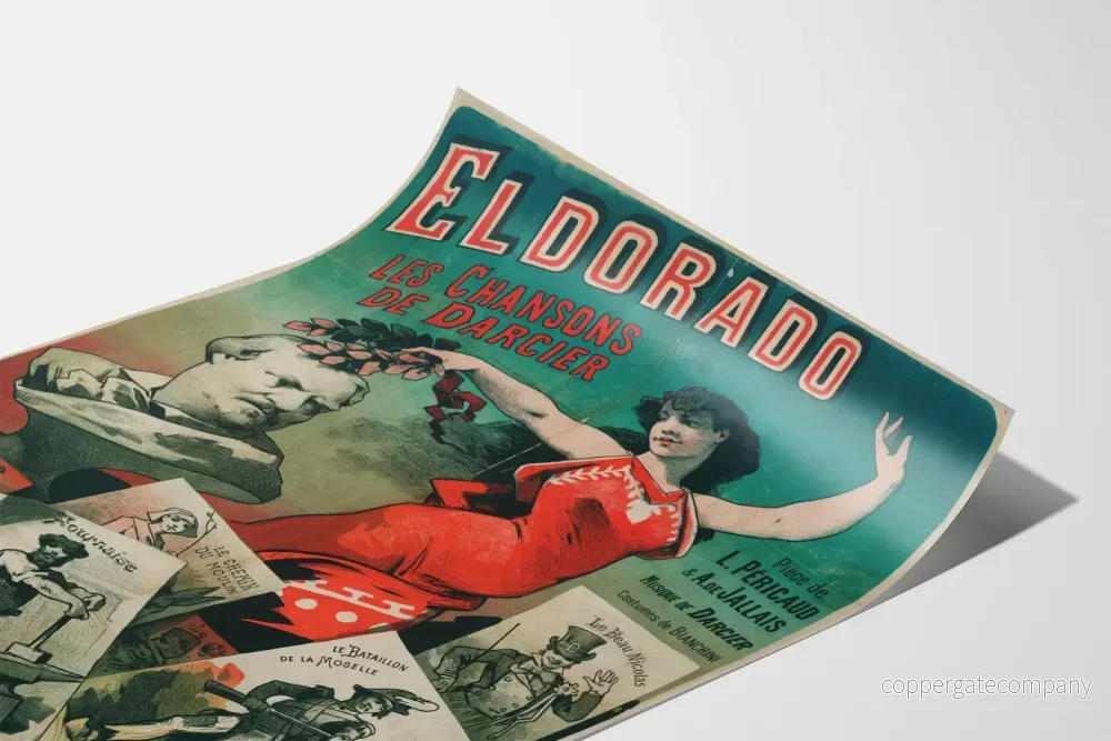 Vintageposter Eldorado Darciers sånger väggdekoration - Bild 3