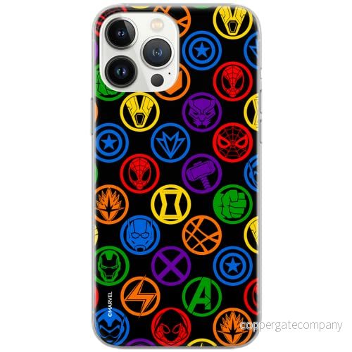 ERT GROUP mobiltelefonfodral för Apple Iphone XS Max originalt och officiellt licensierat Marvel mönster Avengers 022 Vit anpassad till formen på mobiltelefonen, fodral tillverkad av TPU plast 5903537105413