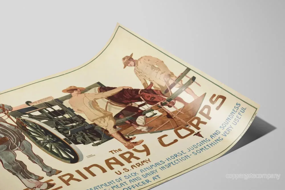 Vintageposter för Veterinärkåren i den Amerikanska armén - Bild 2