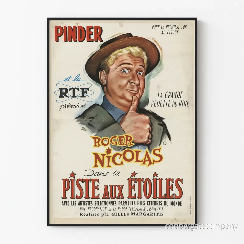 Vintageaffisch Cirque Pinder La Piste aux Étoiles Roger Nicolas