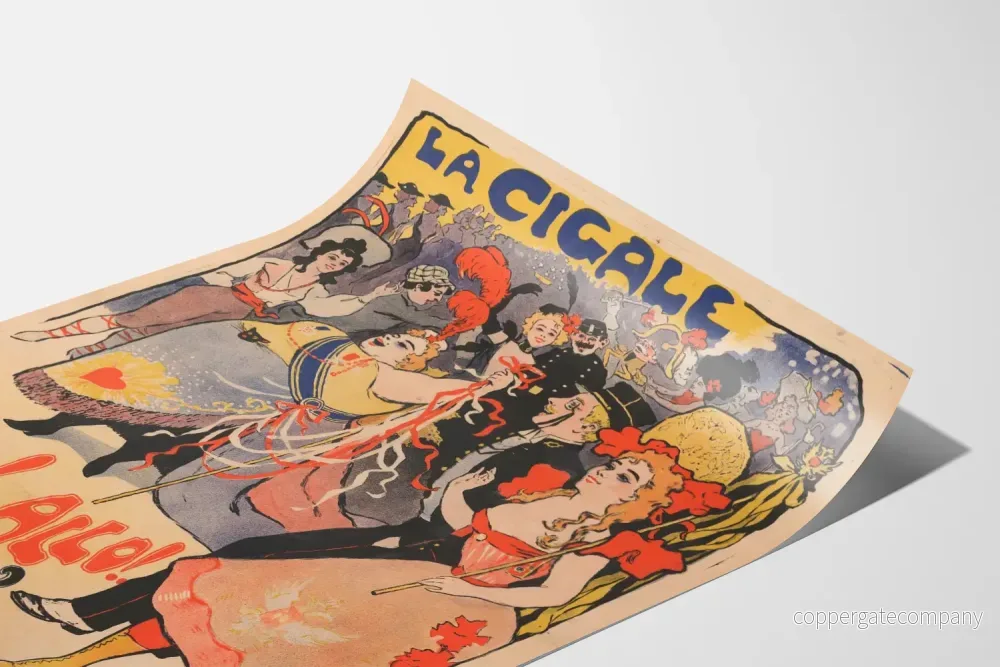 Vintageposter La Cigale Allo!..Allo! Teaterrecension - Bild 3