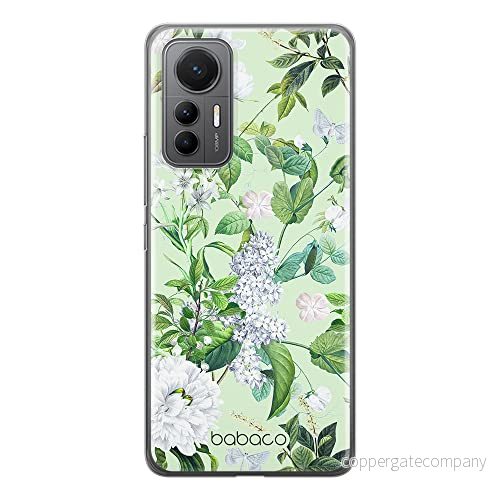 ERT GROUP mobiltelefonfodral för Xiaomi 12 LITE originalt och officiellt licensierat Babaco mönster Flowers 038 optimalt anpassad till formen på mobiltelefonen, fodral tillverkad av TPU plast 5905511511845
