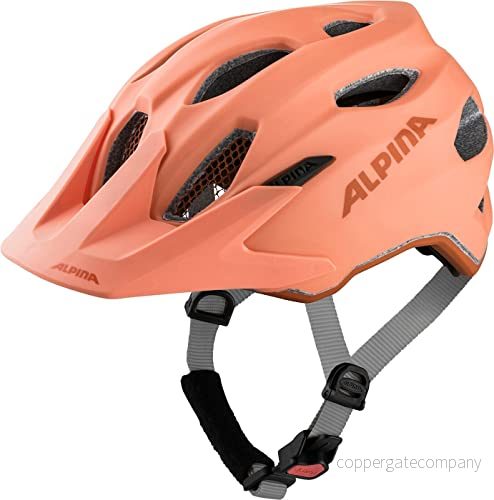 ALPINA Unisex Barn, CARAPAX JR. Cykelhjälm, peach matt, 51 56 cm 4003692310507