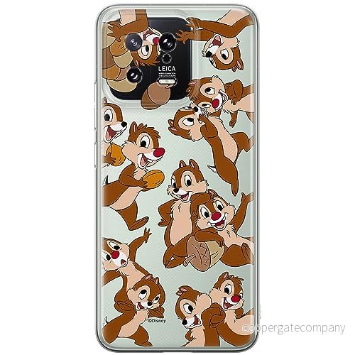 ERT GROUP mobiltelefonfodral för Xiaomi 13 originalt och officiellt licensierat Disney mönster Chip & Dale 004 optimalt anpassad till formen på mobiltelefonen, gedeeltelijk transparant 5905795020897