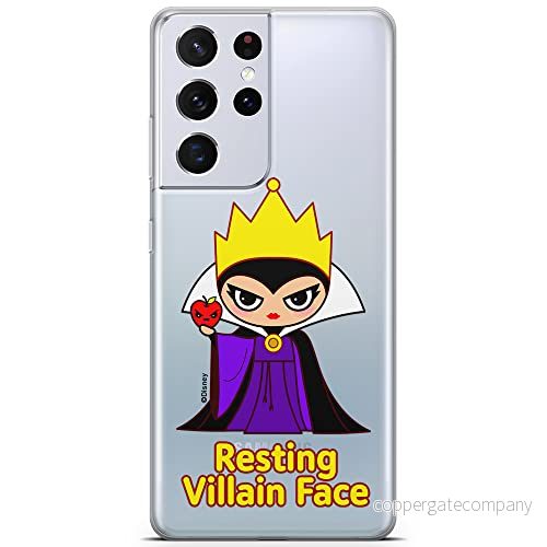 ERT GROUP mobiltelefonfodral för Samsung S21 ULTRA originalt och officiellt licensierat Disney mönster The Evil Queen 002 optimalt anpassad till formen på mobiltelefonen, gedeeltelijk transparant 5905131498137