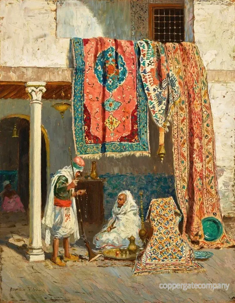 Målning Le Vendeur de tapis - Addison Thomas Millar | Konsttryck - Bild 2