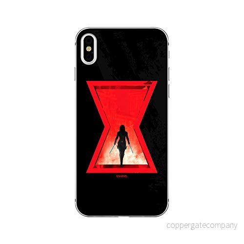 ERT GROUP mobiltelefonfodral för Apple Iphone XS Max originalt och officiellt licensierat Marvel mönster Black Widow 009 Vit anpassad till formen på mobiltelefonen, fodral tillverkad av TPU plast 5903537663487