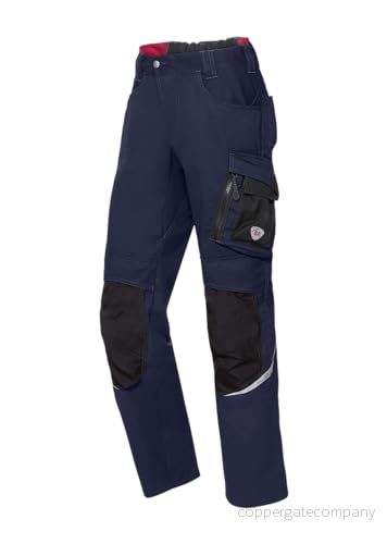 BP latzos, stretch-byxhållare med klämfästen, 285,00 g/m² tygblandning, oliv/svart, 48/50 l 4055301617583