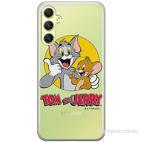 ERT GROUP mobiltelefonfodral för Samsung A34 5G originalt och officiellt licensierat Tom & Jerry mönster 013 optimalt anpassad till formen på mobiltelefonen, gedeeltelijk transparant 5905511781972