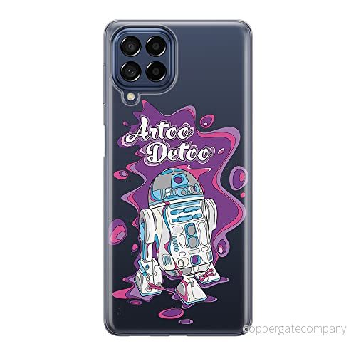 ERT GROUP mobiltelefonfodral för Samsung M53 5G originalt och officiellt licensierat Star Wars mönster R2D2 002 optimalt anpassad till formen på mobiltelefonen, gedeeltelijk transparant 5905511386238