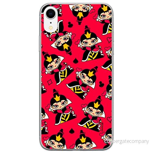 ERT GROUP mobiltelefonfodral för Iphone XR originalt och officiellt licensierat Disney mönster Queen of Hearts 002 optimalt anpassad till formen på mobiltelefonen, fodral tillverkad av TPU plast 5905131428462