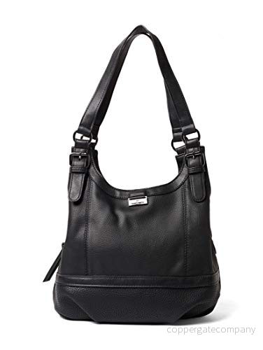 TOM TAILOR Juna dam shoppingväska axelväska, svart, 31x14x33 4251234439555