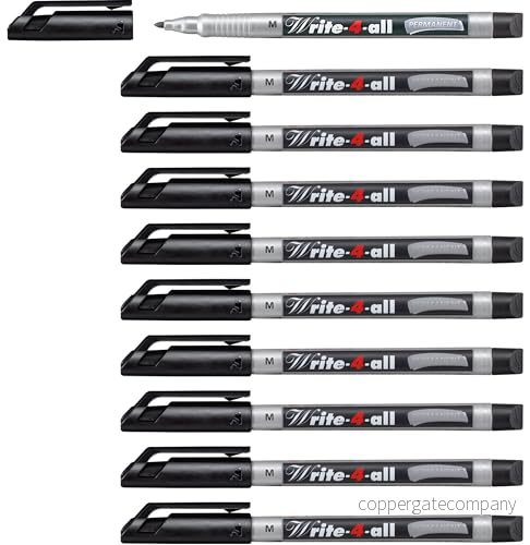 Märkpenna STABILO Write 4 all Medium ask med 10 Svart 4006381225168
