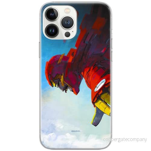 ERT GROUP mobiltelefonfodral för Samsung A50/A50s/A30s originalt och officiellt licensierat Marvel mönster Iron Man 015 Vit anpassad till formen på mobiltelefonen, fodral tillverkad av TPU plast 5902980412161