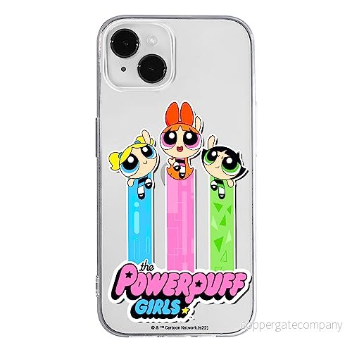 ERT GROUP mobiltelefonfodral för Iphone 14 originalt och officiellt licensierat The Powerpuff Girls mönster 030 anpassad till formen på mobiltelefonen, gedeeltelijk transparant 5905511974992
